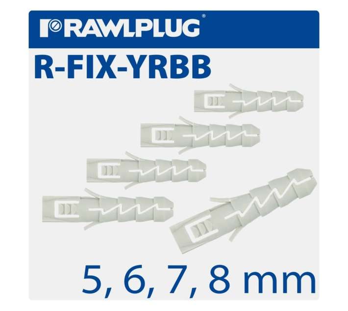 Rawlplug Assorted Nylon Expansion Plugs - White