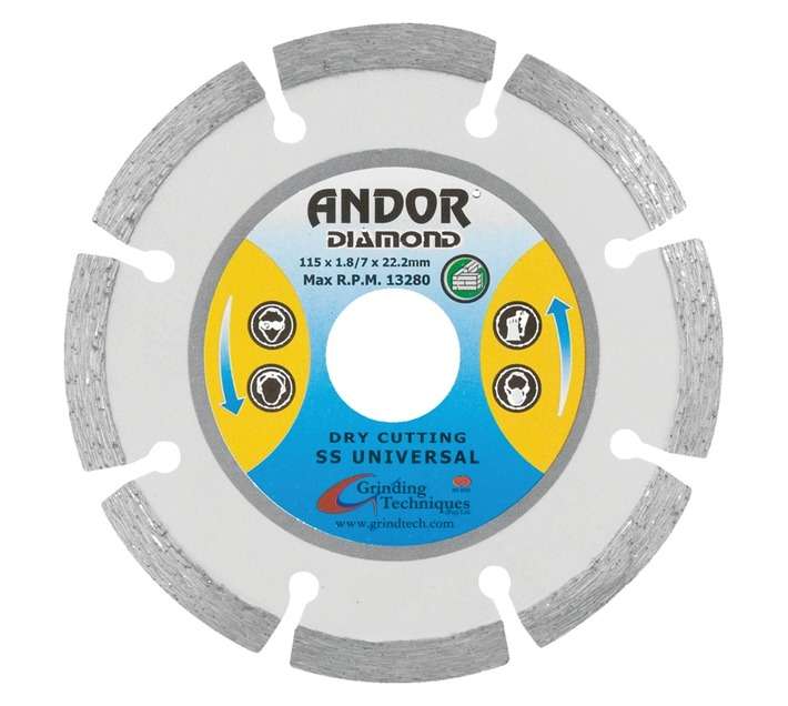 Andor Diamond Blades Segmented 115mm