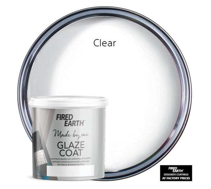 Fired Earth Glaze Coat Matt Paint - Clear (1L)
