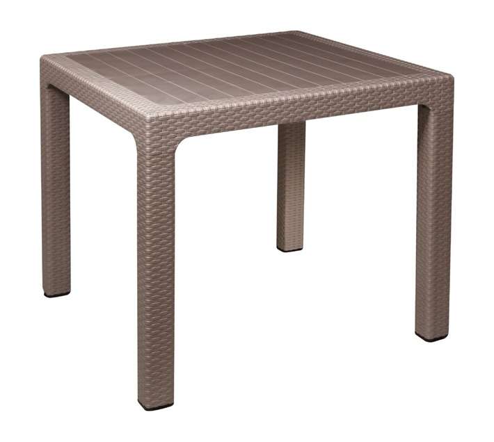 Gold Sun Square Rattan Table - Cappuccino (850 x 850 x 745mm)