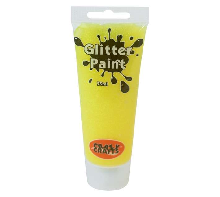 Glitter Paint - Neon Yellow (75ml)