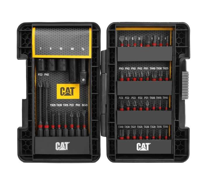 CAT 45 Piece Mixed Screwdriver Bit Set