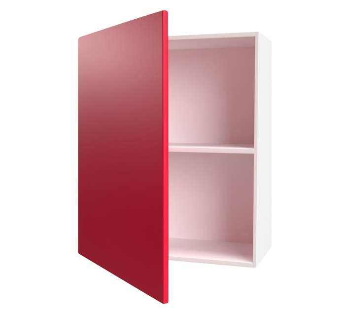 Home and Kitchen Gloss Top Cabinet Unit - Candy Red (600 x 300 x 720mm)