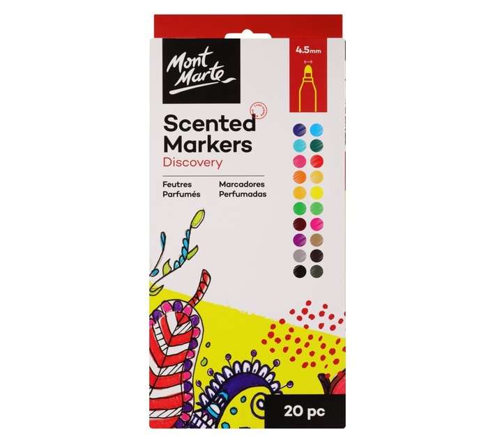 Mont Marte 20 Piece Scented Markers Set - Assorted