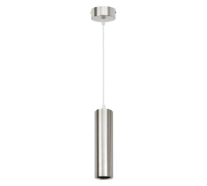 Bright Star Lighting 1 Light Tube Pendant - Satin Chrome (50W)