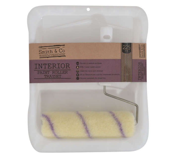 Smith and Co Interior Paint Roller Set - Purple (225mm)