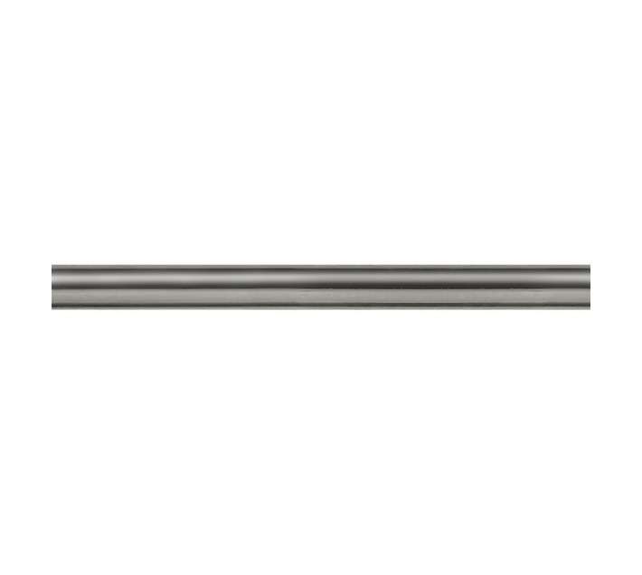 Round U-Arm Holdback - Brushed Silver (25mm)