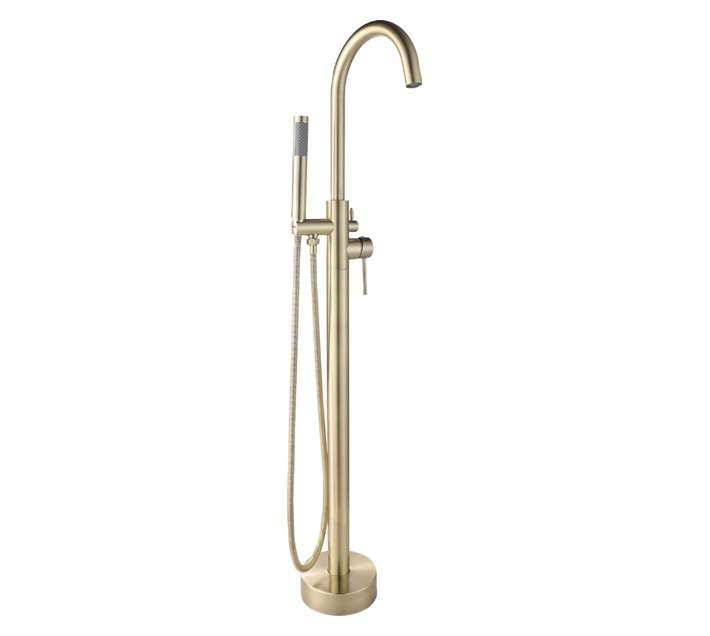Bijiou Stylet Freestanding Bath Mixer - Gold