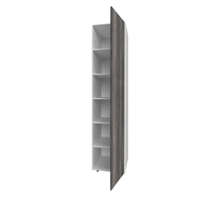 Home and Kitchen Base Unit Melamine Grocery Cabinet - Monument Oak (450mm)