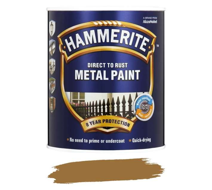Hammerite Hammered Metal - Hammered Copper (1L)