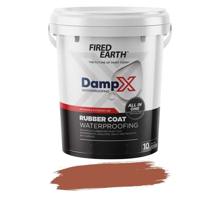 Fired Earth DampX Rubber Coat Waterproofing - Terracotta (20L)