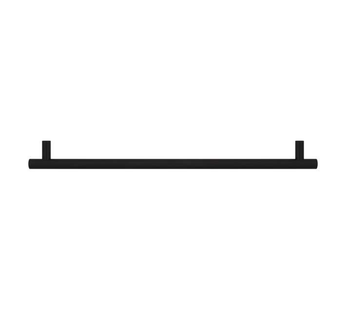 Home and Kitchen Hollow Bar Handle - Matt Black (288mm)