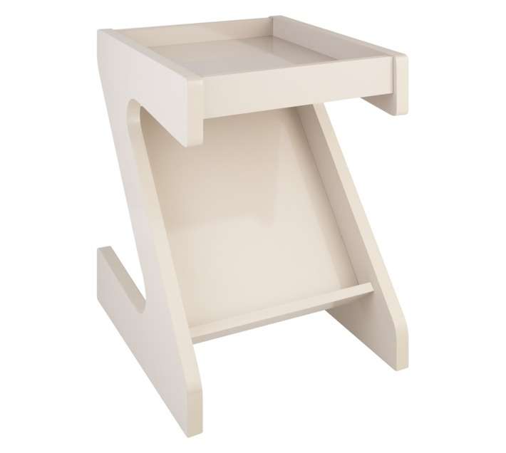 Click Furniture Zeus End Table - Off White (450 x 400 x 550mm)
