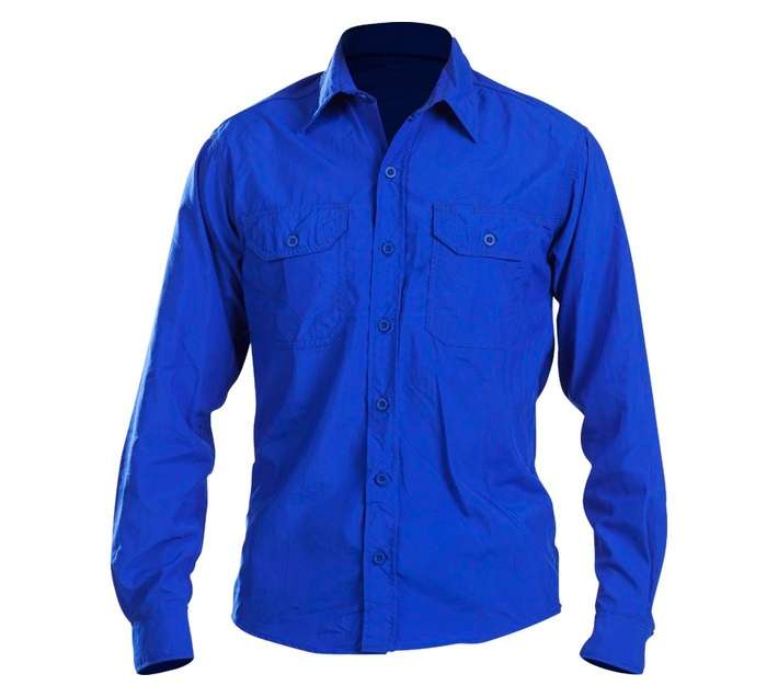 Beck Taslon Long Sleeve Shirt - Royal (2 XL)