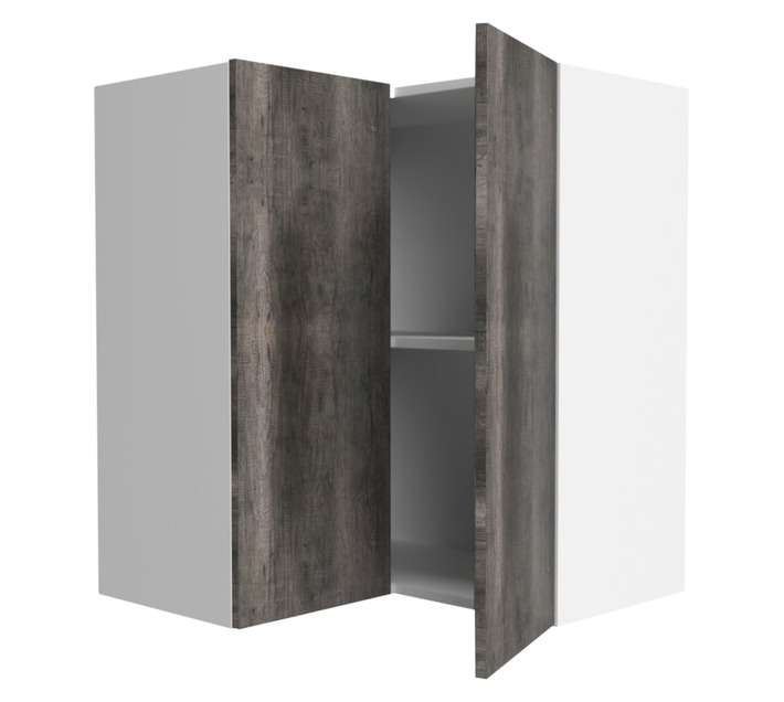 Home and Kitchen Top Corner Cabinet Unit - Monument Oak (600 x 300 x 720mm)