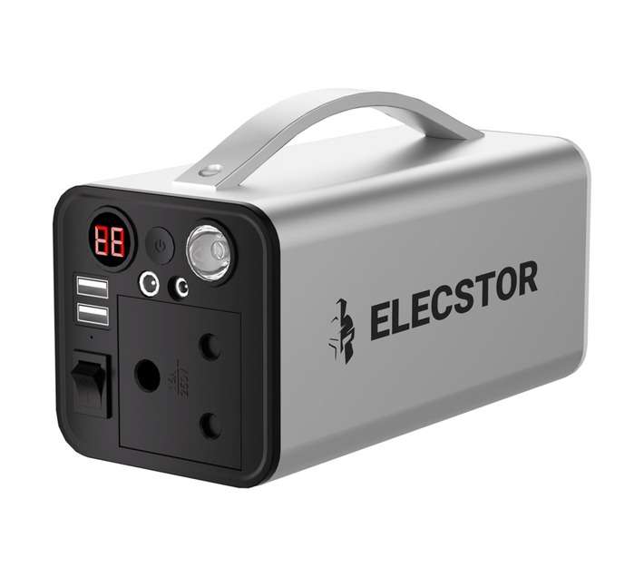 Elecstor Core 43200mAh Power Station - Grey/Black (180W)
