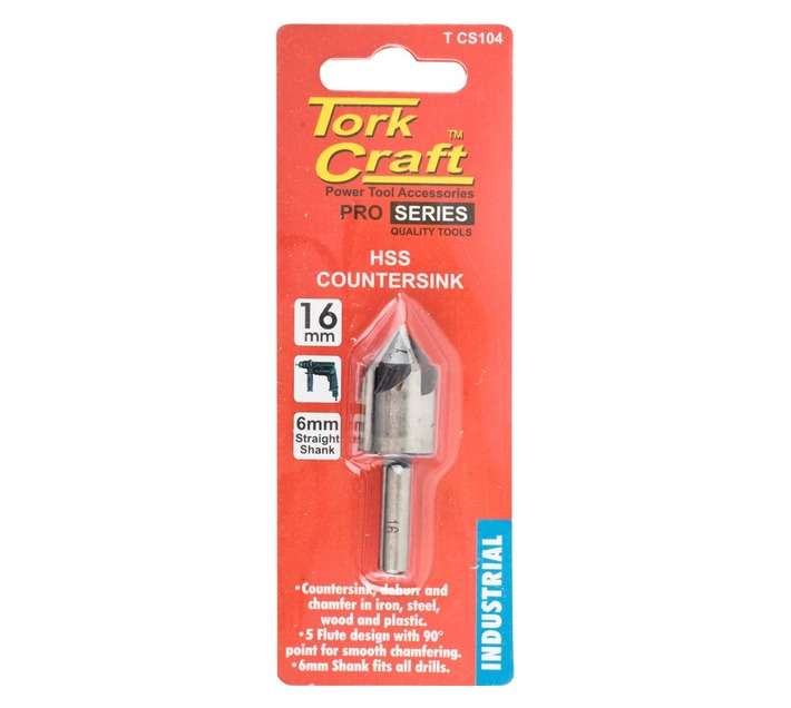 Tork Craft T CS104 High Speed Steel HSS Countersink (16mm)
