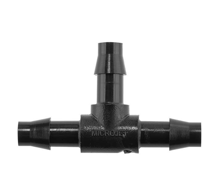 Microjet PN049 5 x Tee Connectors - Black (5mm)