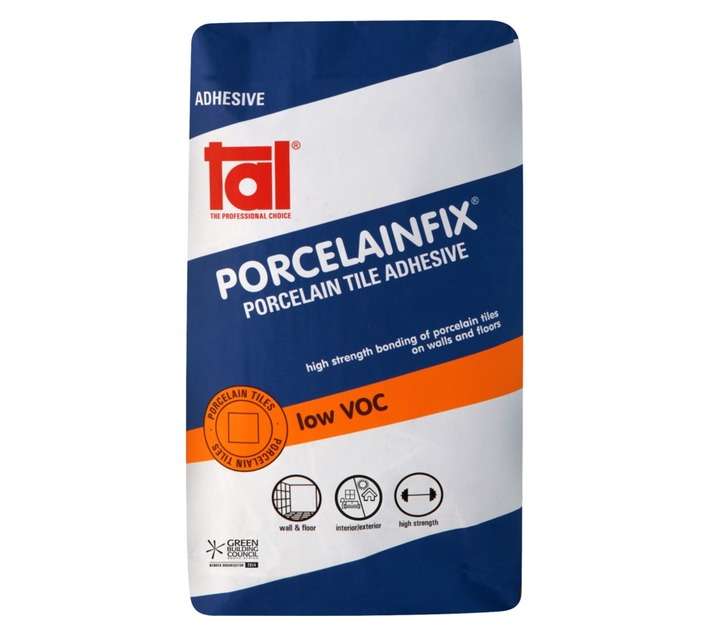 TAL Porcelainfix Tile Adhesive - Grey (20kg)