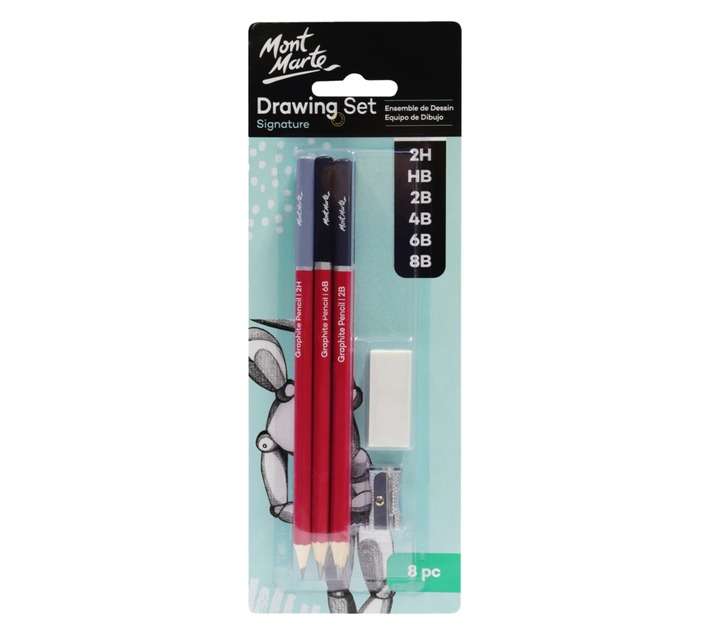 Mont Marte 8 Piece Drawing Set - Assorted