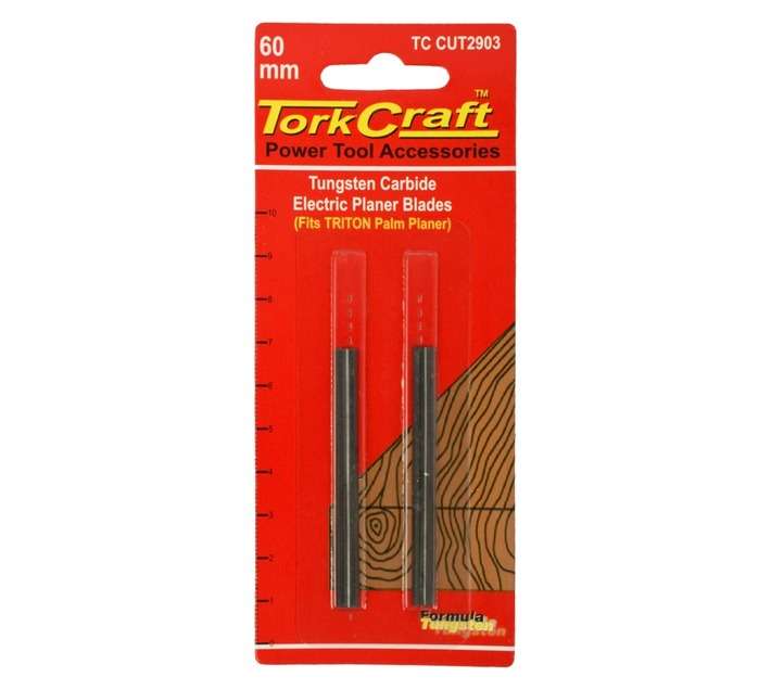 Tork Craft TC CUT2903 Tungsten Carbide Planer Blade Set (60mm)