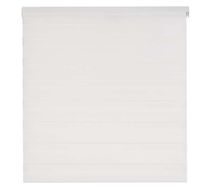 Upper Edge Zebra Blind - White (1000 x 1000mm)