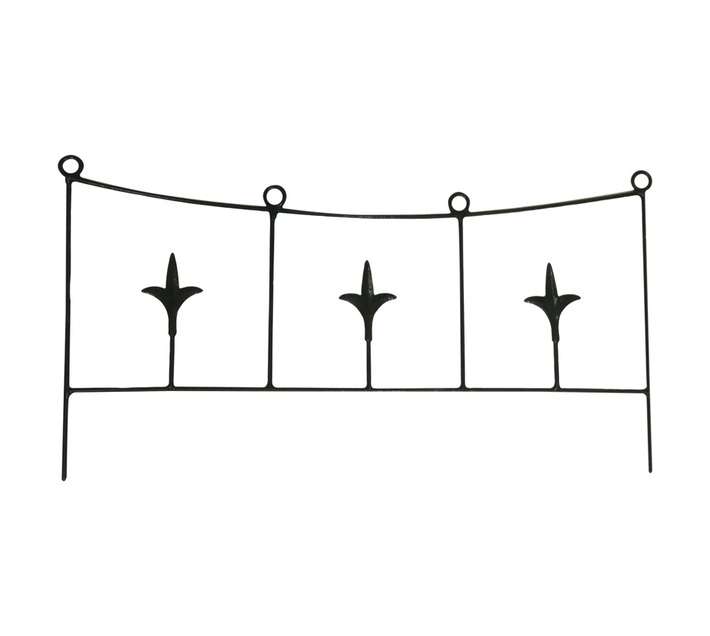 First Dutch Brands Fleur Border Edging - Black (515 x 265 x 4mm)