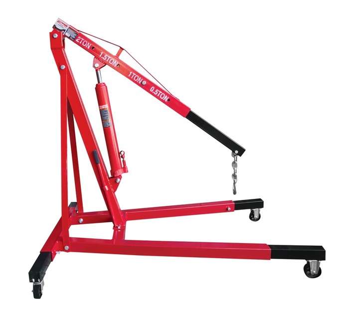 Tradequip MCOC257 2 Ton Engine Crane - Red (1310 x 290 x 145mm)