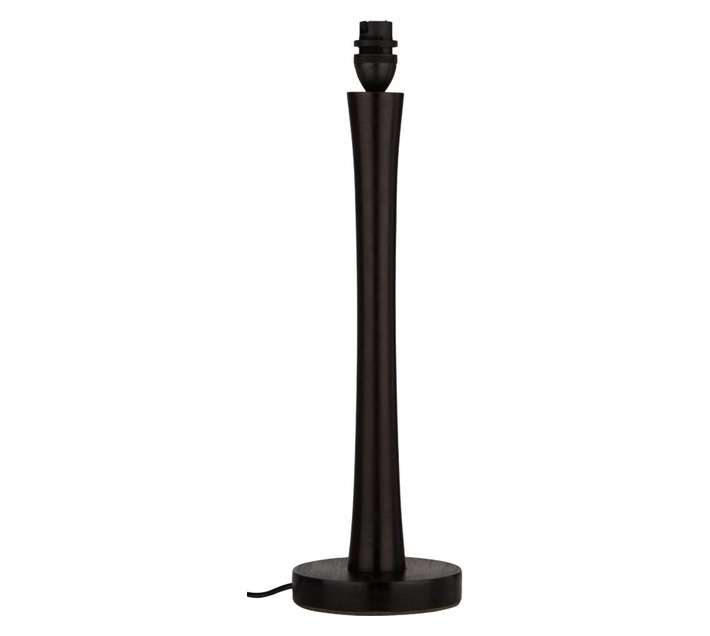 Wooden Bedside Lamp Base - Dark (410mm)