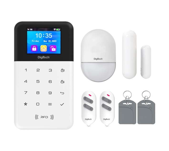 Digitech Wireless WiFi/GSM Alarm System - White
