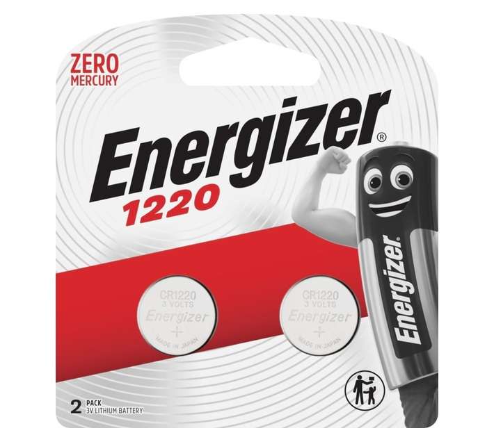 Energizer 2 x Coin Lithium Batteries (CR1220)