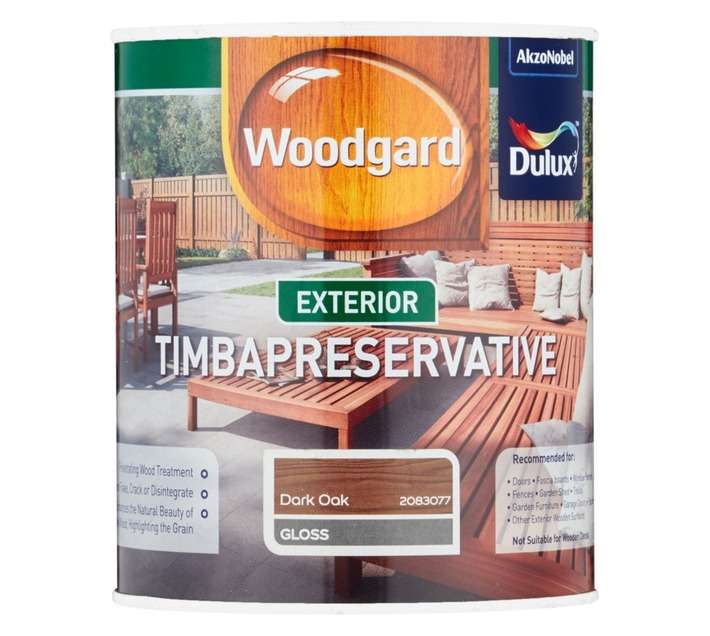 Dulux Woodgard Timba Preservative - Dark Oak (1L)