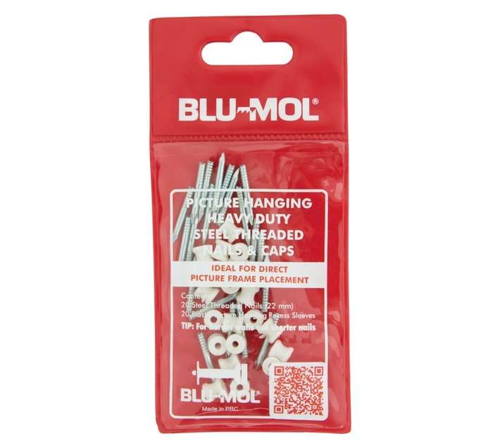 Androware Nail and Sleeve - Red 22mm (40 Piece)