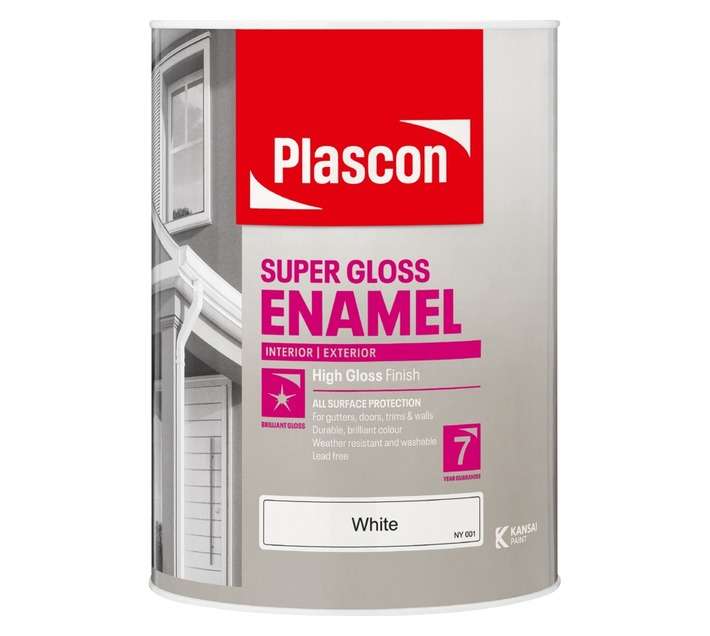Plascon Super Universal Enamel Doors and Trims - Superior White (5L)