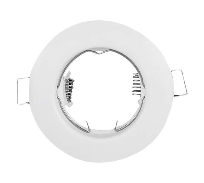 Lightworx 8 x Round Downlight Lamp Holders - White