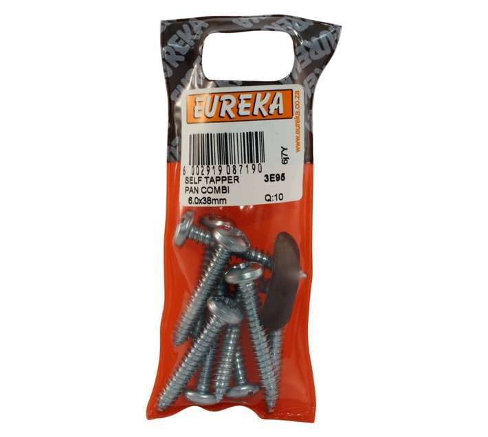 Eureka 6 x 38mm Self Tap Pan Com (10 Pack)