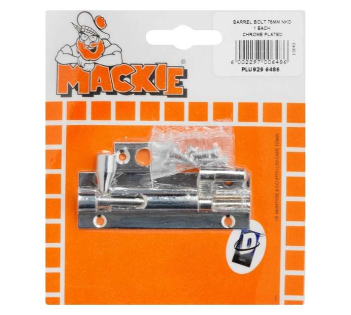 Mackie Barrel Bolt Neck - Chrome Plated (100mm)