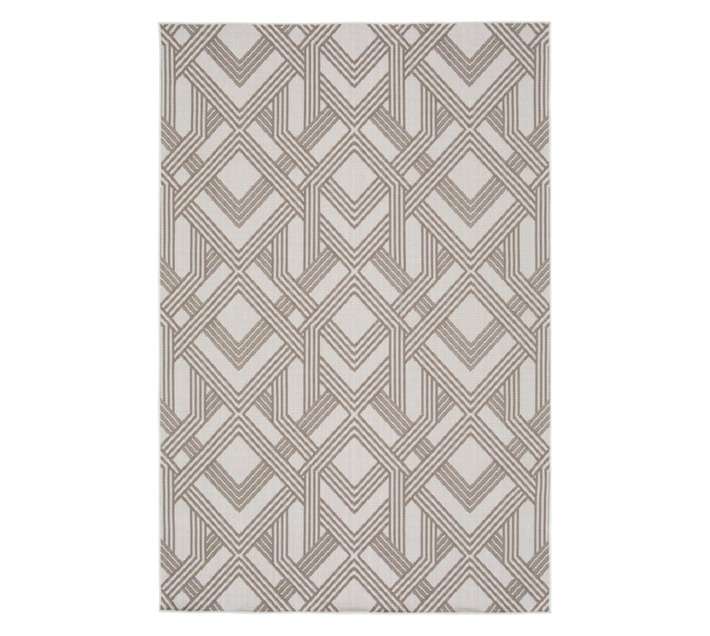 Stefano and Co Geometric Reduce Rug - Black/Grey (1500 x 800mm)