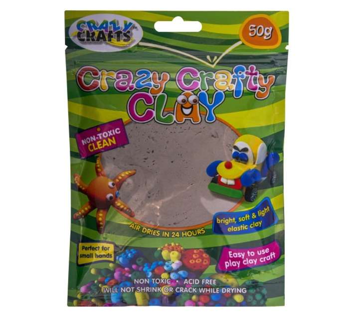 Crazy Crafts C50G Crafty Clay - Grey (50g)