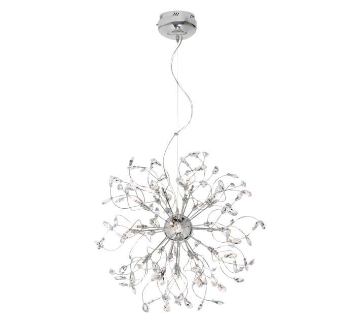 Radiant Helix Chandelier - Chrome (700mm)