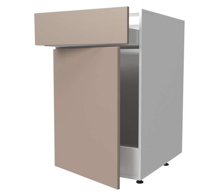 Home and Kitchen Base Unit 1 Drawer Gloss Cabinet - Congo (450mm)