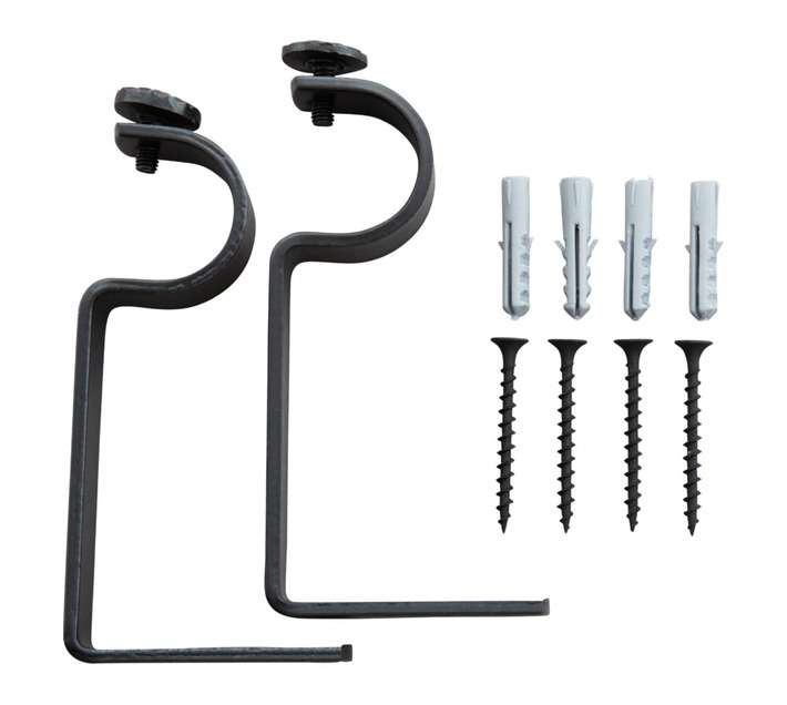 2 x Gypsey Bracket - Black (28mm)