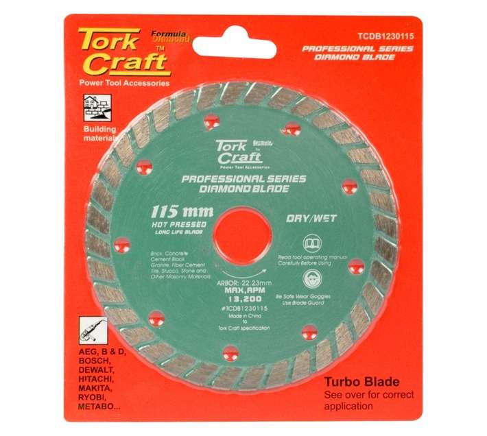 Tork Craft Turbo Diamond Blade (115mm)