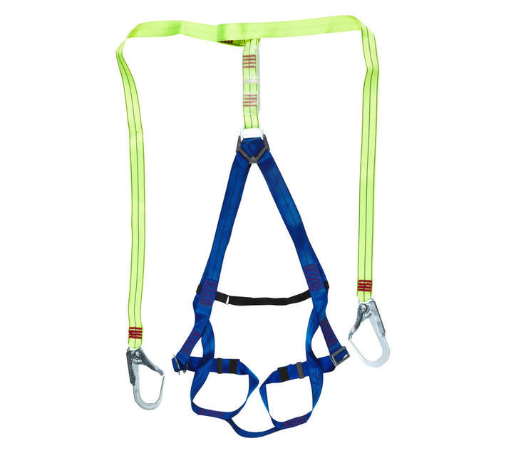 Hennox Double Lanyard and Snap Hooks (Blue/Yellow)