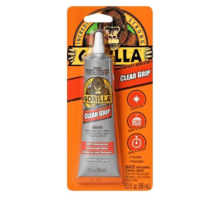 Gorilla Clear Grip Contact Adhesive - Clear (88ml)