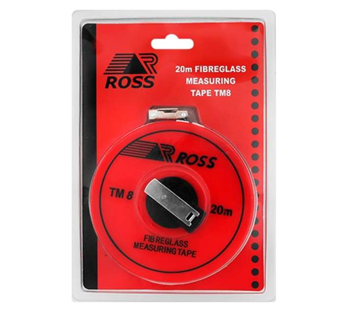 Ross F7714 TM8 Fibreglass Measuring Tape (20m)