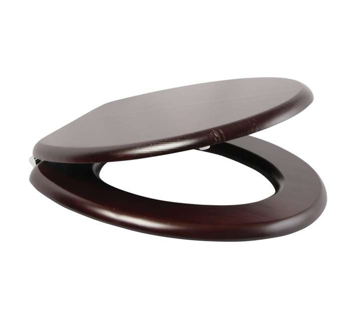 TOILET SEAT WOODEN MAH