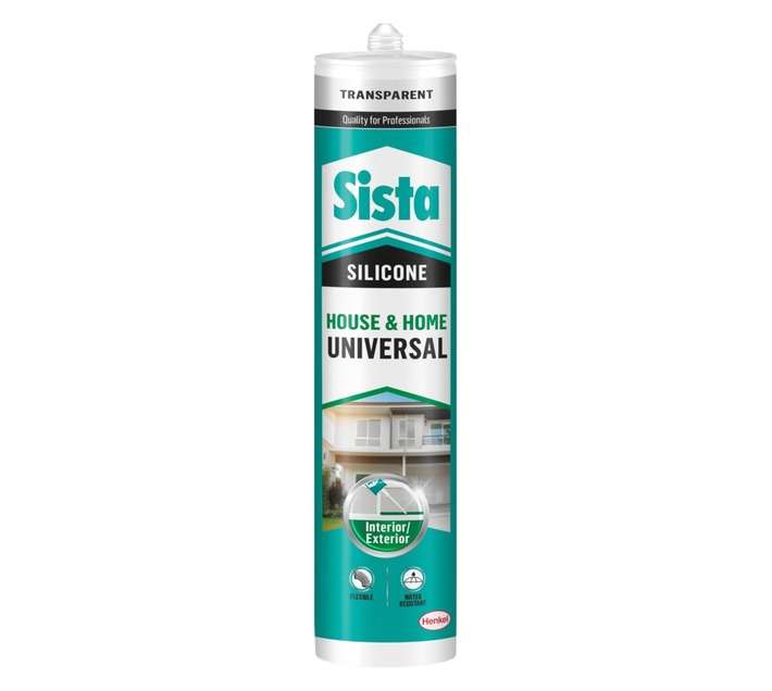 Sista Universal House and Home Silicone Sealant - Transparent