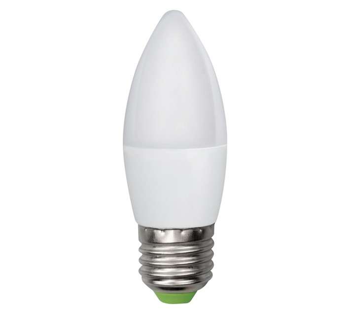 Lightworx 4 x LED E27 Candle Bulbs - Cool White (3w)