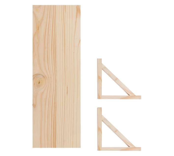 Shelfmate Raw Bracket and Shelf Set (450 x 200 x 18mm)
